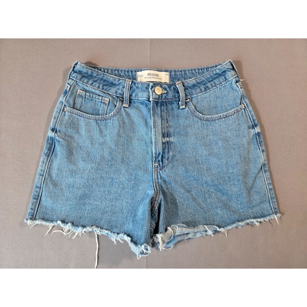 Hollister Shorts Womens 6 Ultra High Rise 90s Denim Distressed Classic Retro